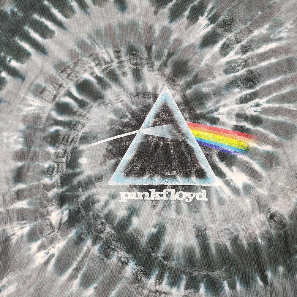 Vintage Pink Floyd Liquid Blue Shirt Mens Large Tie Dye Dark Side Of The Moon